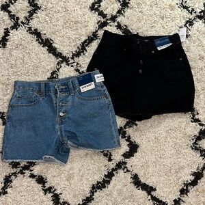Old Navy Blue and Black Shorts Duo
